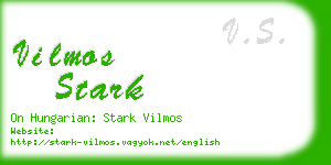 vilmos stark business card